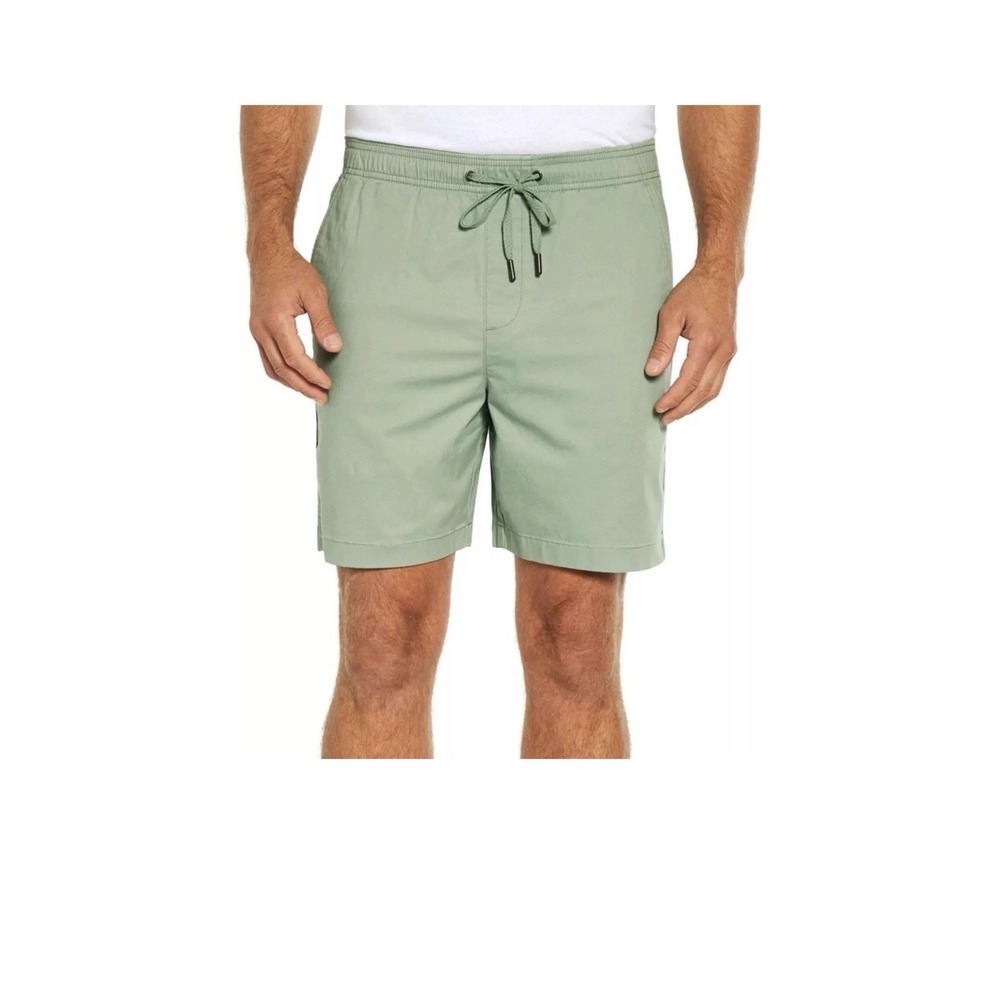 Gap Men's Pull On Drawstring Twill Shorts in Granite Green XL 6.5" Inseam